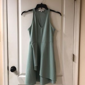 Mint Green V-Neck Dress